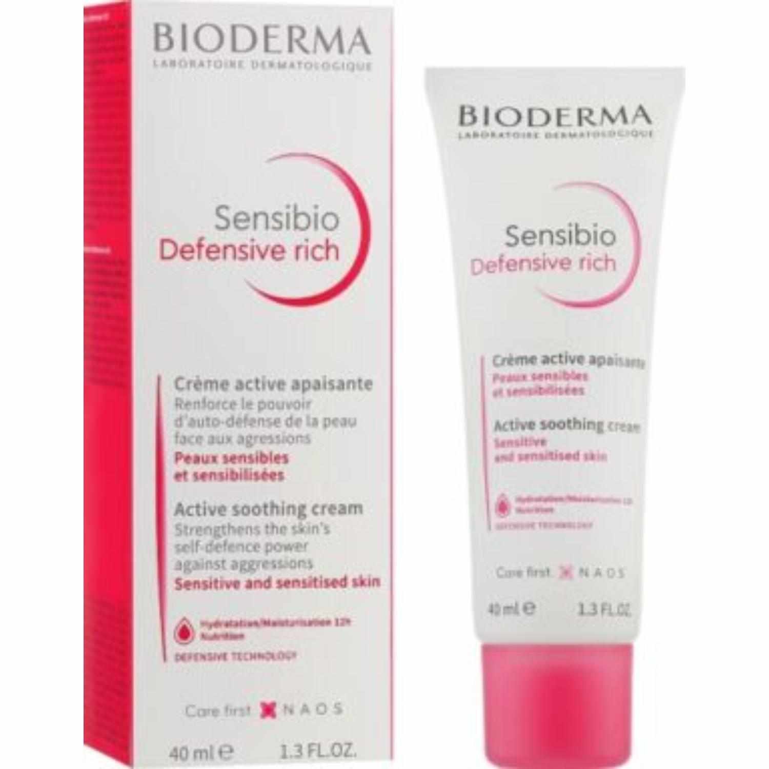 Bioderma Sensibio Defensive Rich Active Soothing Cream 40 ml