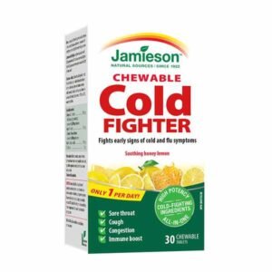 Jameison Chewable Cold Fighter Soothing Honey lemon 30 Chewable Tablets