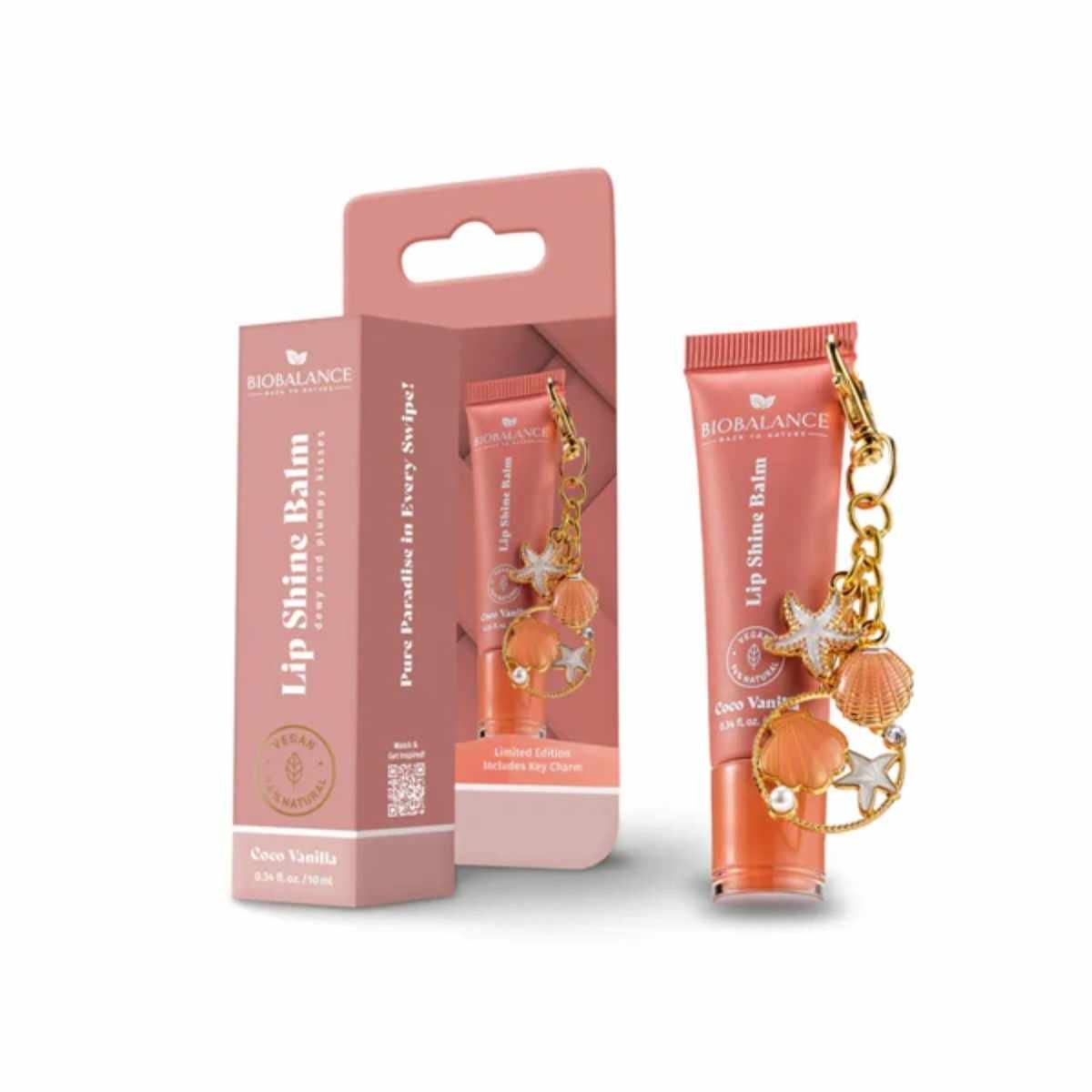BioBalance Lip Shine Balm Coco Vanilla 10 ml
