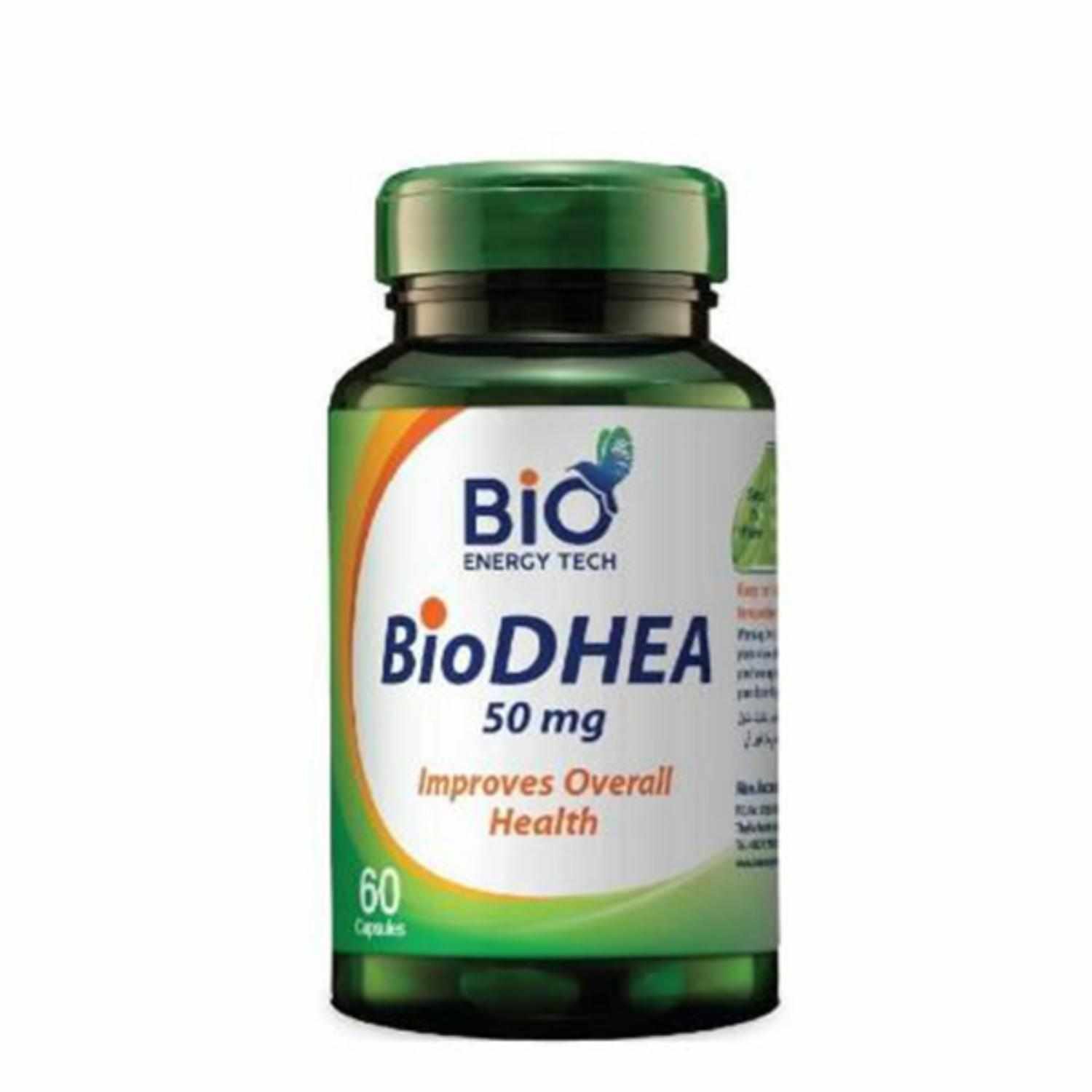 Bio Energy Tech Bio DHEA 50 mg Improves Health 60 Capsules