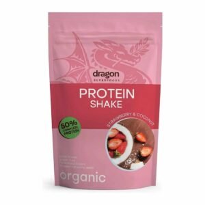 Dragon Superfoods Strawberry and Coconut Protein Shake Organic 450 g