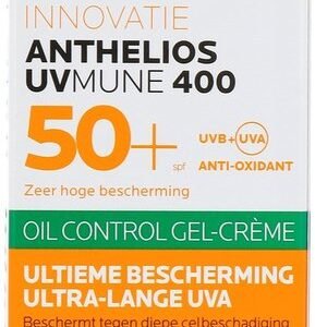 LAROCHE POSAY SUN BLOCK GEL CREAM SPF 50 + OIL CONTROL ANTHELOIS UV MUNE 400 ULTIMATE PROTECTION ULTRA LONG UVA 50 ML