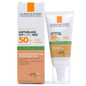 LAROCHE POSAY SUN BLOCK TINTED GEL CREAM SPF 50 + OIL CONTROL ANTHELOIS UV MUNE 400 ULTIMATE PROTECTION ULTRA LONG UVA 50 ML