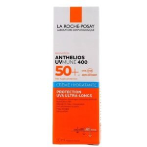 LAROCHE POSAY SUN BLOCK HYDRATING CREAM SPF 50 +  ANTHELOIS UV MUNE 400 ULTIMATE PROTECTION ULTRA LONG UVA 50 ML