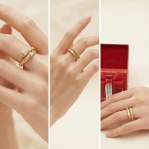 Women Ring 11 Gold Plated