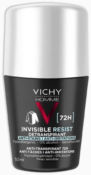 VICHY DEODORANT ROLL ON INVISBLE RESIST 72H BLACK 50 ML