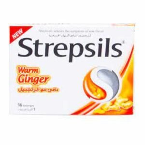 Strepsils Warm Ginger Lozenges 16 Pcs