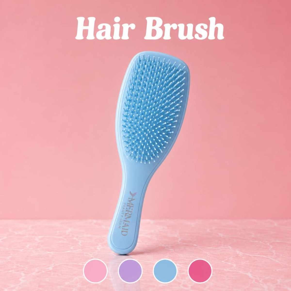 Mermaid Detangling Hair Brush Blue Color