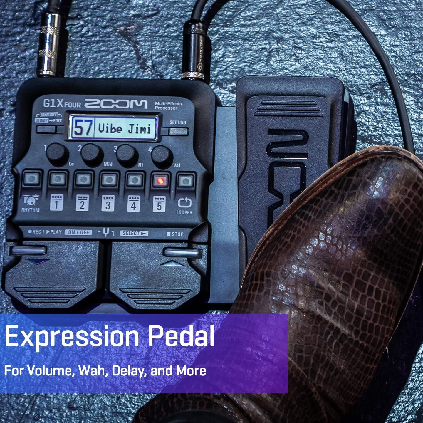 Zoom G1X FOUR Multi-Effects Processor with Expression Pedal - Image 3