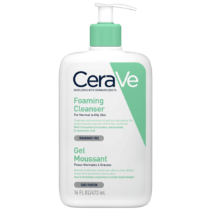 CERAVE CLEANSER FOAMING CLEANSER FOR NORMAL TO OILY SKIN PUMP 473 ML