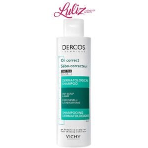 VICHY DERCOS SHAMPOO OIL CORRECT ZINC SILICA DERMATOLOGICAL SHAMPOO OILY SCALP AND HAIR 200 ML