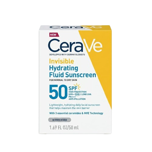 CERAVE SUNSCREEN INVISBLE HYDRATING FLUID SUNSCREEN SPF 50+ 50 ML