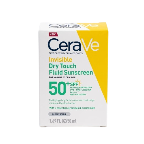 CERAVE SUNSCREEN INVISBLE DRY TOUCH FLUID SUNSCREEN SPF 50+ 50 ML