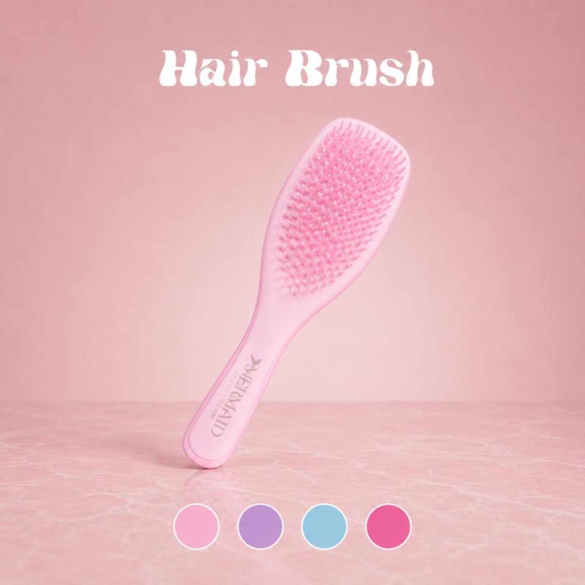 Mermaid Detangling Hairbrush Pink