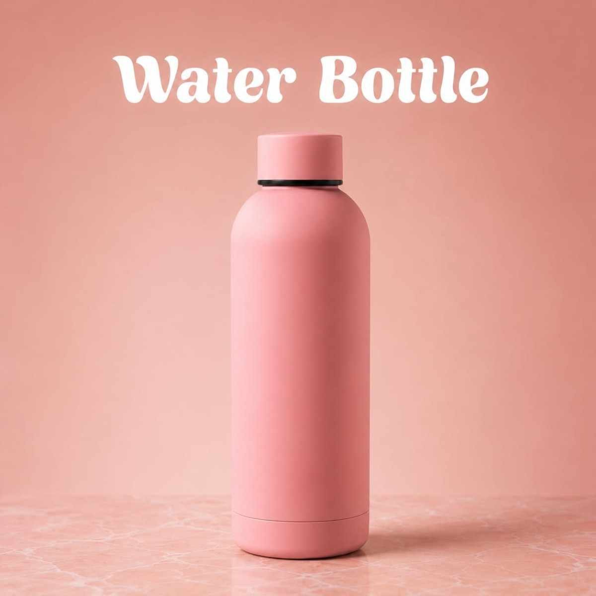 Mermaid Water Bottle 500 ml Pink