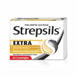 Strepsils Extra Hexylresorcinol Honey & Lemon 24 Lozenges