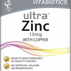 Vitabiotics Ultra Zinc 15 mg With Copper 60 Tablets
