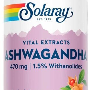 Solaray Ashwagandha 470 mg / 1.5% Withanolides 60 Vegcaps