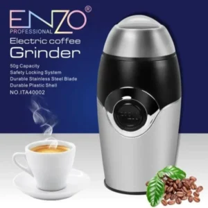 Enzo Italy coffee and grain grinder with 200 watts of actual power