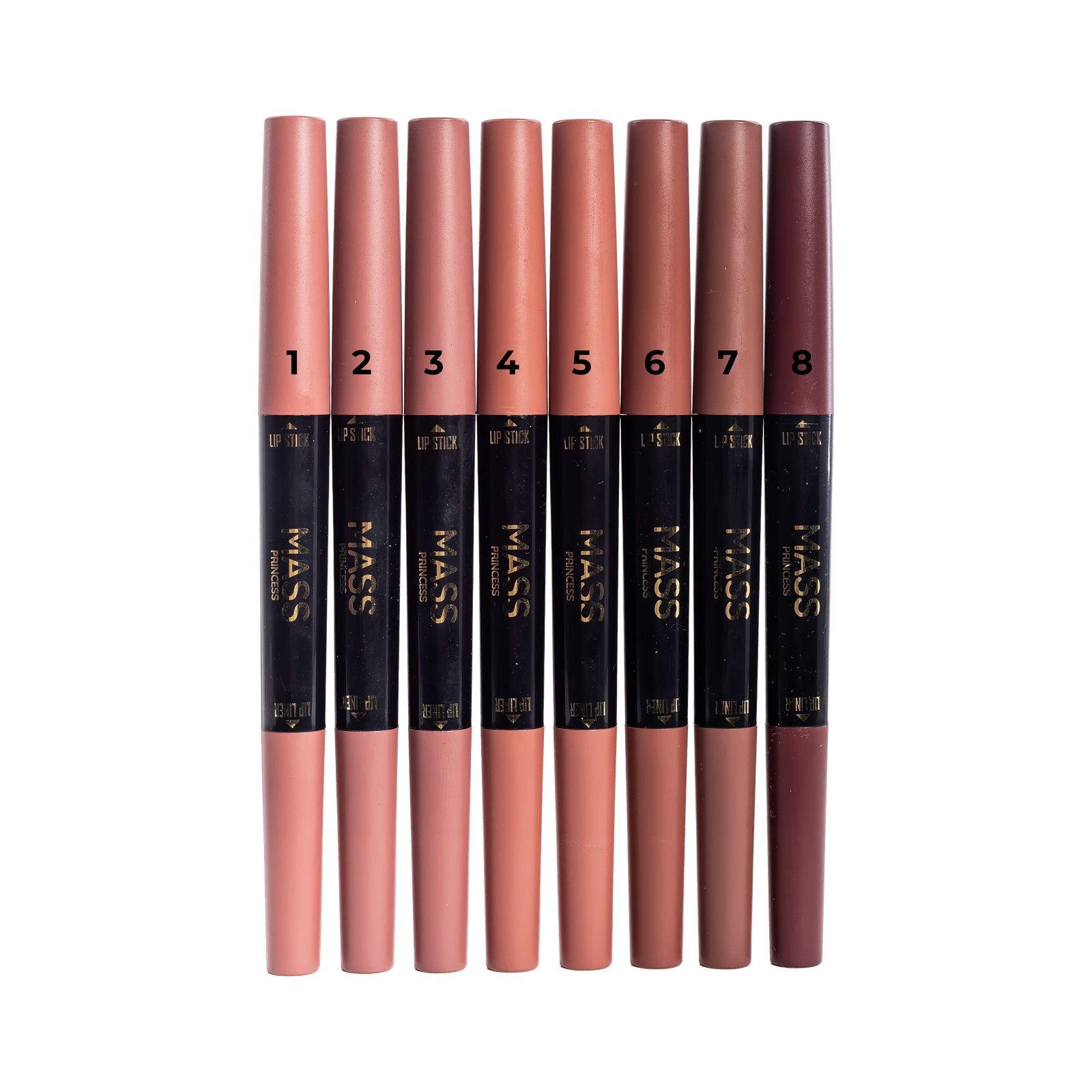 2 in 1 Lipstick & Lip Liner By MASS PRINCESS