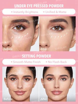 لوس باودر أصلي Sheglam Insta Ready Face&Under Eye Setting Powder Dou - Image 5
