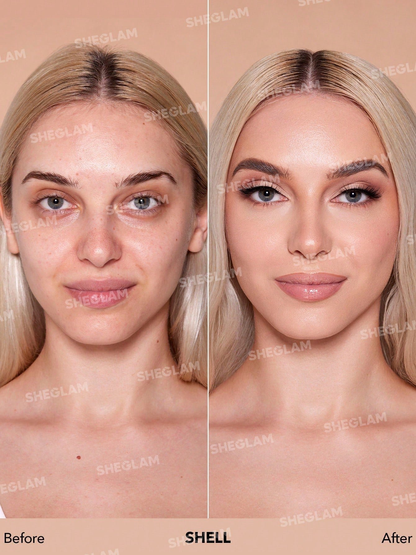 فاونديشن أصلي Sheglam skinfinite hydrating foundation-Shell - Image 6