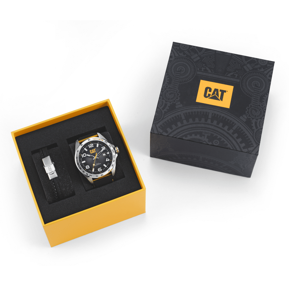 Cat Set Watch And Bracelet Black
