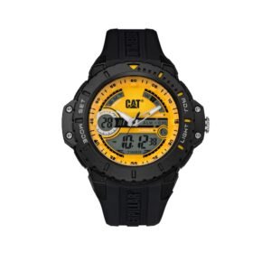 Cat Ana-Digit Black/Yellow Watch