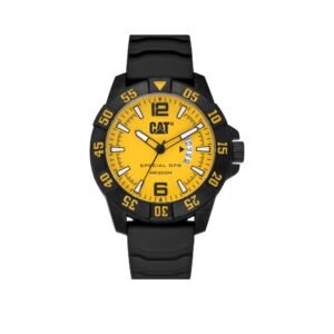 Cat Special OPS 4 Yellow Dial/ Black Strap Watch