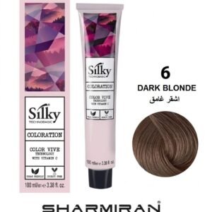 SILKY PERMANENT NO.6 HAIR DYE DARK BLONDE TUBE 100 ML