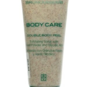 BRUNOVASSARI SCRUB BODY CARE DOUBLE BODY PEEL EXFOLIATING SCRUB WITH FOSSIT POWDER AND GLYCOLIC ACID TUBE 200 ML