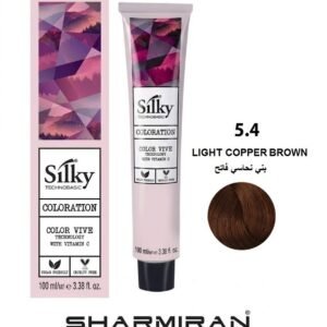 SILKY PERMANENT NO5.4 HAIR DYE LIGHT COPPER BROWN TUBE 100 ML