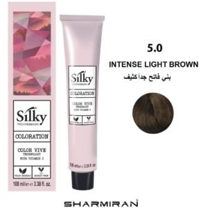 SILKY PERMANENT NO5.0 HAIR DYE INTENSE LIGHT BROWN TUBE 100 ML