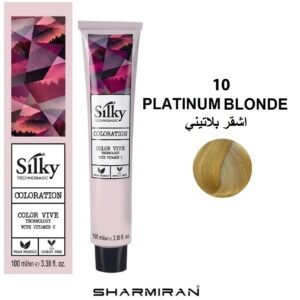 SILKY PERMANENT NO.10 HAIR DYE PLATINUM BLONDE TUBE 100 ML