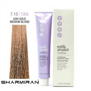 MILK SHAKE CREATIVE HAIR DYE NO7.13 7AG ASH GOLD MEDIUM BLOND 100 ML