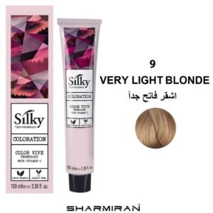 SILKY PERMANENT NO.9 HAIR DYE VERY LIGHT BLONDE TUBE 100 ML