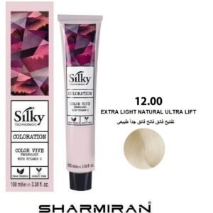 SILKY PERMANENT NO 12.00 HAIR DYE EXTRA LIGHT NATURAL ULTRA LIFT TUBE 100 ML
