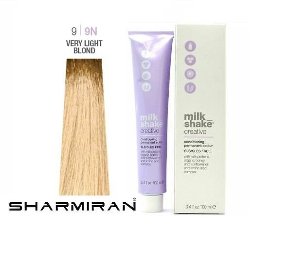 MILK SHAKE CREATIVE HAIR DYE NO.9 9N VERY LIGHT BLOND 100 ML
