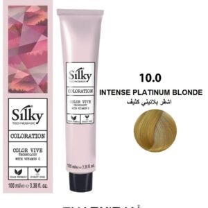 SILKY PERMANENT NO10.0 HAIR DYE INTENSE PLATINUM BLONDE TUBE 100 ML