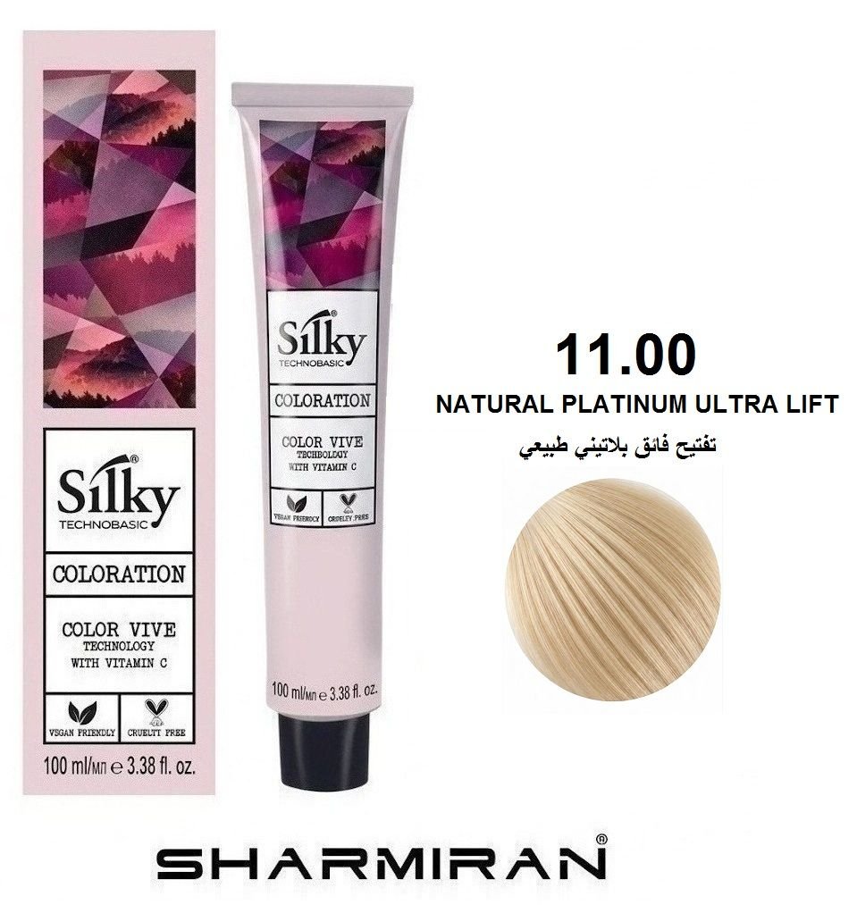 SILKY PERMANENT NO11.00 HAIR DYE NATURAL PLATINUM ULTRA LIFT TUBE 100 ML