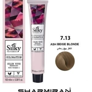 SILKY PERMANENT NO7.13 HAIR DYE ASH BEIGE BLONDE TUBE 100 ML