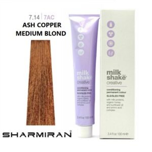 MILK SHAKE CREATIVE HAIR DYE NO7.14 7AC ASH COPPER MEDIUM BLOND 100 ML