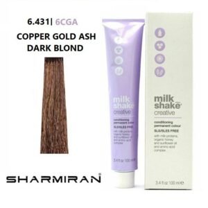 MILK SHAKE CREATIVE HAIR DYE NO6.431 6CGA COPPER GOLD ASH DARK BLOND 100 ML