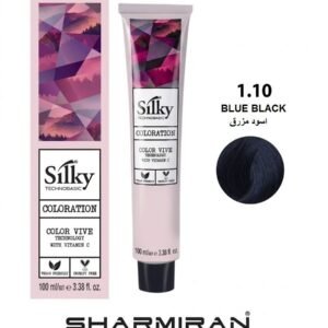 SILKY PERMANENT NO1.10 HAIR DYE BLUE BLACK TUBE 100 ML