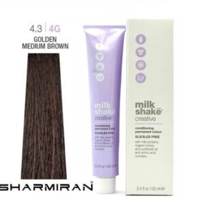 MILK SHAKE CREATIVE HAIR DYE NO4.3 4G GOLDEN MEDIUM BROWN 100 ML