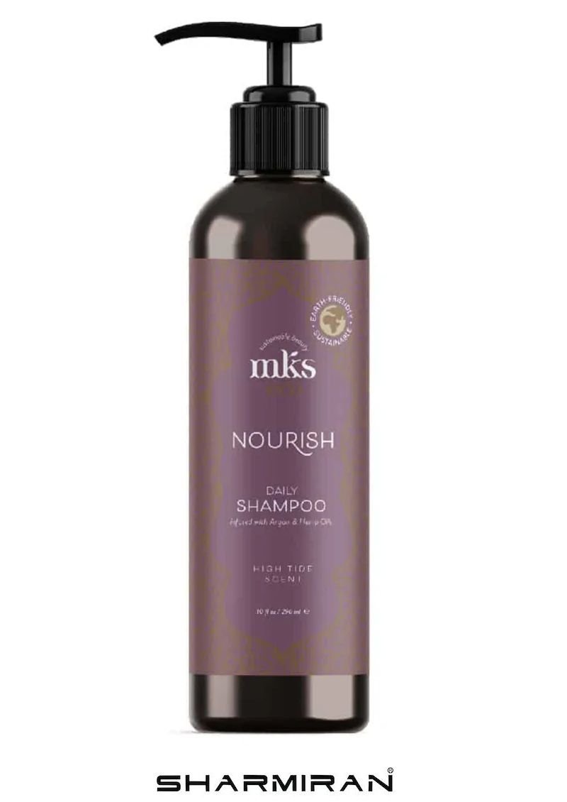 MKS ECO SHAMPOO NOURISH DAILY IFUSED WITH ARGAN AND HEMP OILS HIGHTIDE SCENT PUMP 296 ML