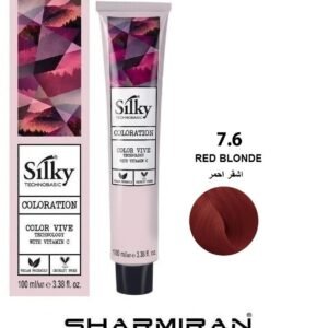SILKY PERMANENT NO7.6 HAIR DYE RED BLONDE TUBE 100 ML