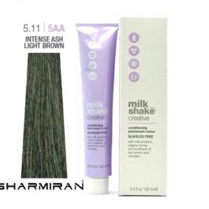 MILK SHAKE CREATIVE HAIR DYE NO5.11 5AA INTENSE ASH LIGHT BROWN 100 ML