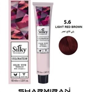 SILKY PERMANENT NO5.6 HAIR DYE LIGHT RED BROWN TUBE 100 ML