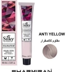 SILKY PERMANENT HAIR DYE COLOR ANTI YELLOW TUBE 100 ML